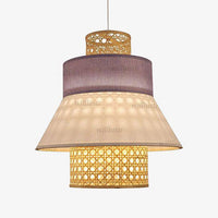 Suspension en rotin LED style japonais | Marco Lucetti