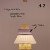 Suspension en rotin LED style japonais | Marco Lucetti A2