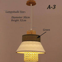 Suspension en rotin LED style japonais | Marco Lucetti A3