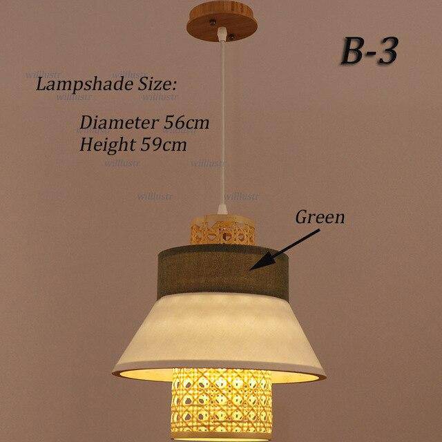 Suspension en rotin LED style japonais | Marco Lucetti B3