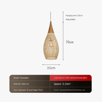 Suspension en rotin tissée pour Restaurant japonais zen | Marco Lucetti