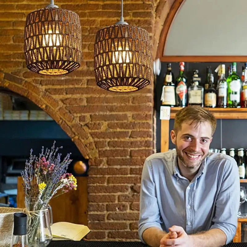 Suspension en Rotin Tressé | Marco Lucetti