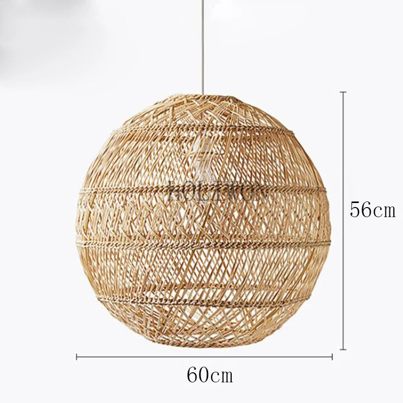 Suspension Vintage en Rotin