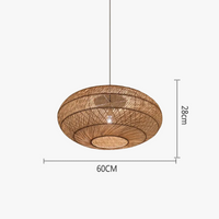 Suspension Vintage en Rotin