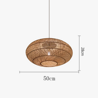 Suspension Vintage en Rotin