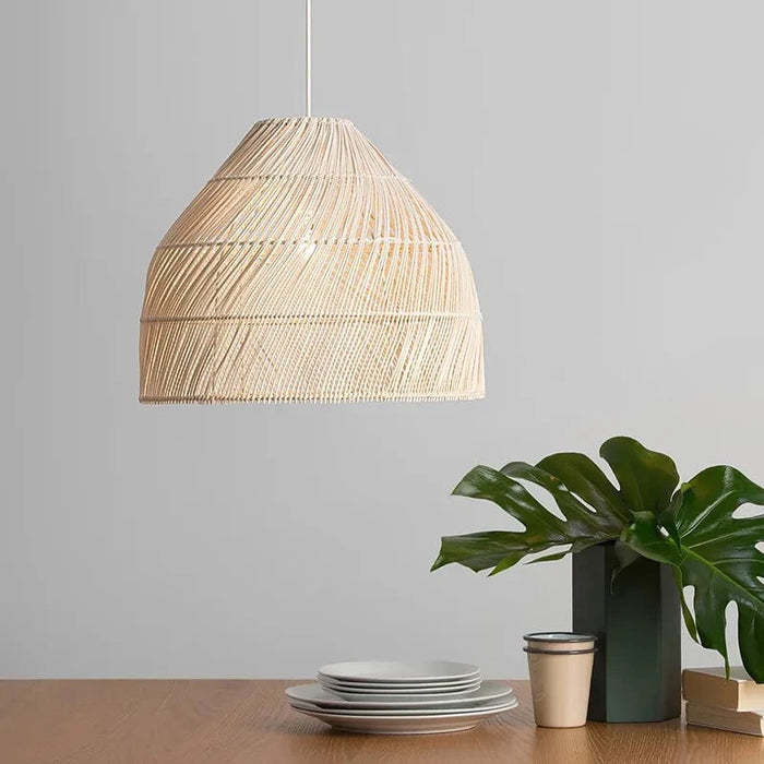 Suspension en rotin Vintage inspirée de l'artisanat chinois | Marco Lucetti