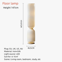 Suspension en soie cylindrique par un designer danois pour éclairer un Duplex Villa Loft | Marco Lucetti
