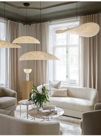 Suspension en soie silencieuse - Lumières LED Vertigo - Éclairage en tissu nordique | Marco Lucetti