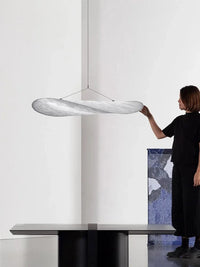 Suspension en soie silencieuse - Lumières LED Vertigo - Éclairage en tissu nordique | Marco Lucetti