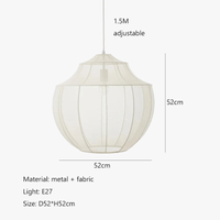 Suspension en tissu moderne lanterne LED pour un style intérieur Loft Wabi Sabi | Marco Lucetti