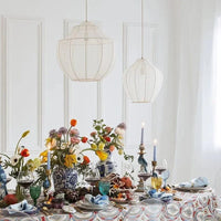 Suspension en tissu moderne lanterne LED pour un style intérieur Loft Wabi Sabi | Marco Lucetti