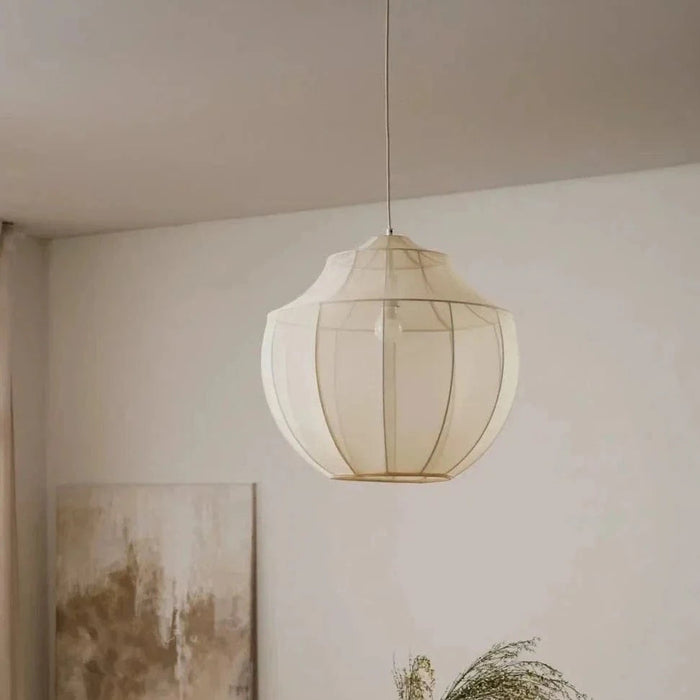 Suspension en tissu nordique minimaliste pour salon, salle à manger et chambre à coucher : Lustre suspendu intérieur | Marco Lucetti