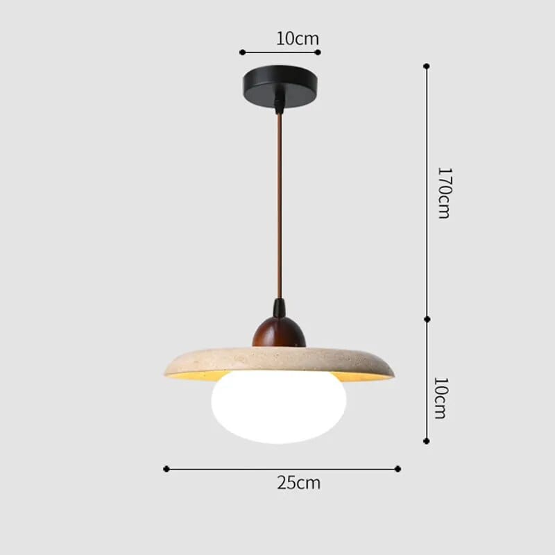 Suspension en travertin japonais | Marco Lucetti