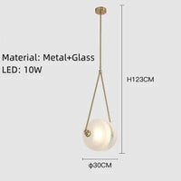 Suspension en verre Art Déco - Nouveauté métal - Livraison directe | Marco Lucetti Noir / Blanc froid