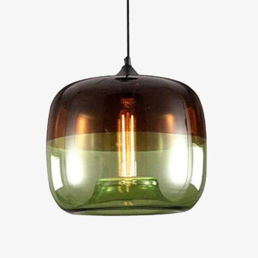 Suspension à LED en verre coloré Apple.