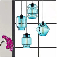 Suspension en verre coloré pour une ambiance rétro et ethnique dans votre Restaurant-Bar. | Marco Lucetti