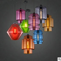 Suspension en verre coloré pour une ambiance rétro et ethnique dans votre Restaurant-Bar. | Marco Lucetti