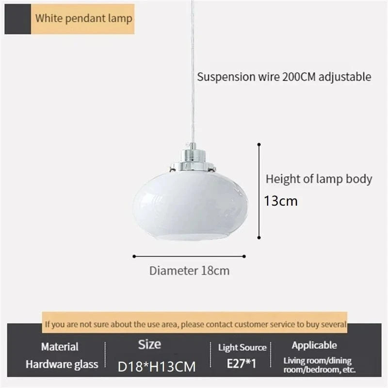Suspension en verre contemporaine | Marco Lucetti Lampe à suspension blanche / Blanc froid
