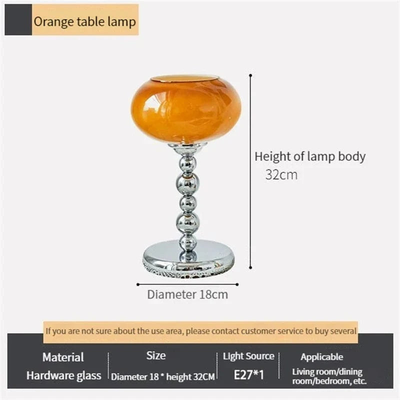 Suspension en verre contemporaine | Marco Lucetti Orange-Lampe de bureau / Blanc froid
