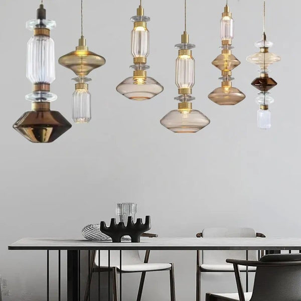 Suspension en verre de designer Europe-Amérique | Marco Lucetti