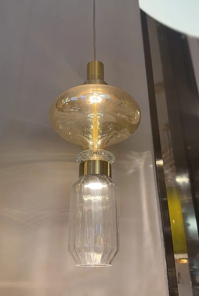 Suspension en verre de designer Europe-Amérique | Marco Lucetti B d20xh50