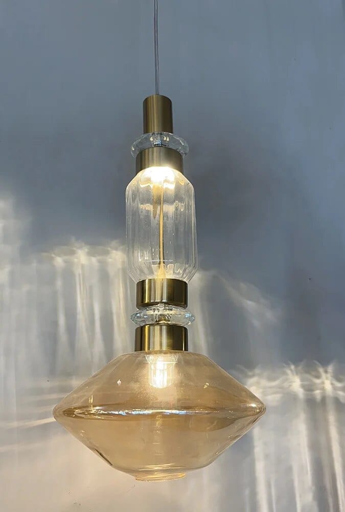 Suspension en verre de designer Europe-Amérique | Marco Lucetti C d25xh50