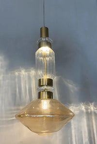 Suspension en verre de designer Europe-Amérique | Marco Lucetti C d25xh50