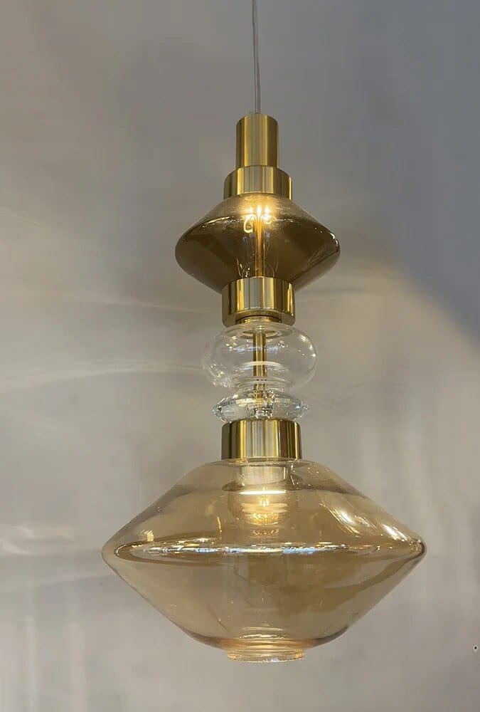 Suspension en verre de designer Europe-Amérique | Marco Lucetti D d25xh50