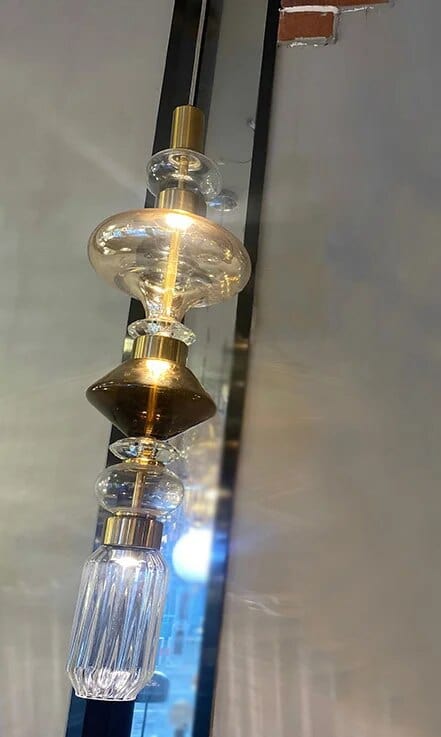 Suspension en verre de designer Europe-Amérique | Marco Lucetti F d20xh70