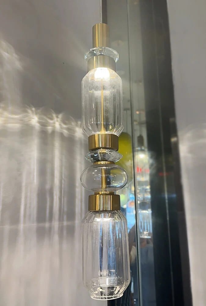 Suspension en verre de designer Europe-Amérique | Marco Lucetti Un d10xh57