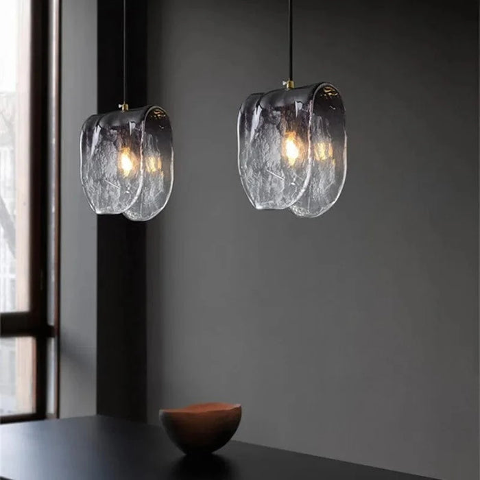Suspension en verre dégradé contemporain | Marco Lucetti