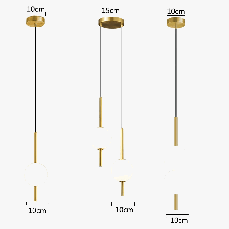 Suspension en verre en forme de boule | Marco Lucetti