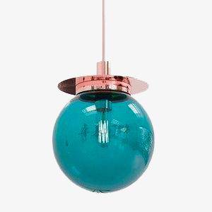 Suspension en verre et base dorée Moderna | Marco Lucetti