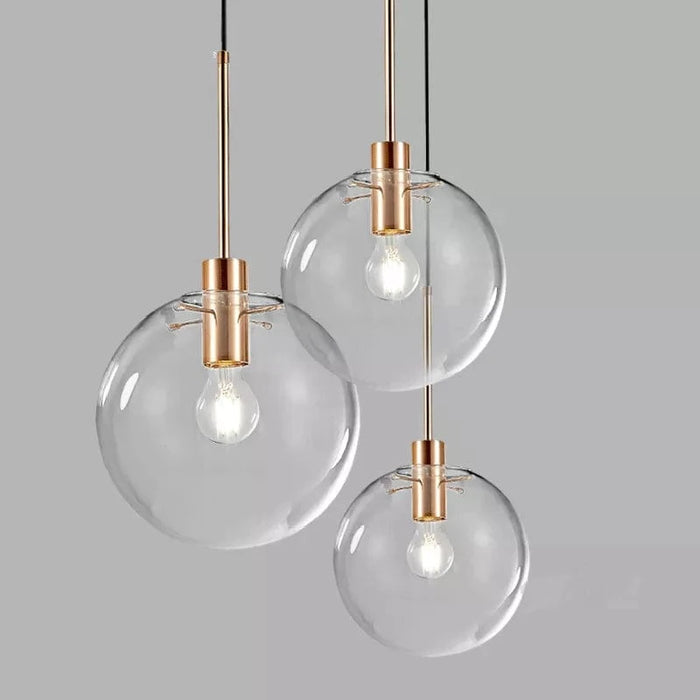 Suspension en verre et métal boules | Marco Lucetti