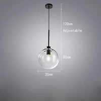 Suspension en verre et métal boules | Marco Lucetti Noir 20cm