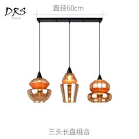 Suspension en verre fumé marron: Designs Variés | Marco Lucetti 3 lampes - Base rectangle