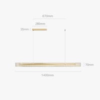 Suspension en Verre Haut de Gamme- Design Minimaliste | Marco Lucetti