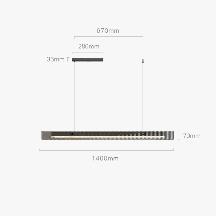 Suspension en Verre Haut de Gamme- Design Minimaliste | Marco Lucetti