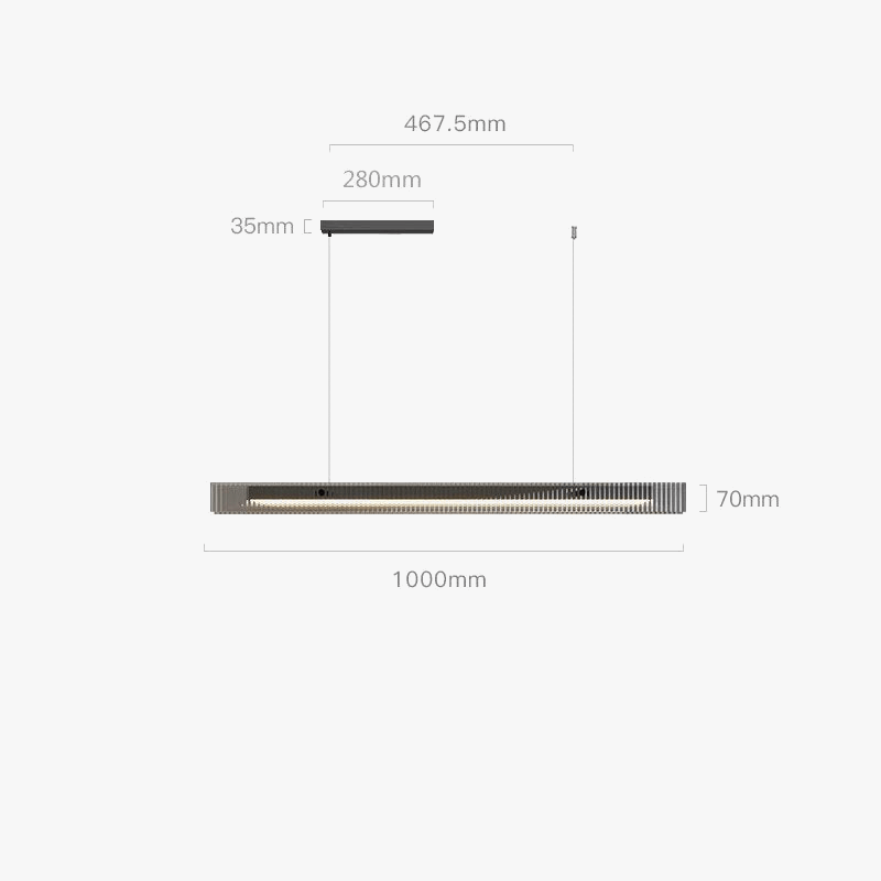 Suspension en Verre Haut de Gamme- Design Minimaliste | Marco Lucetti