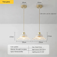 Suspension en verre haut de gamme pour restaurants | Marco Lucetti 2têtes / Chine