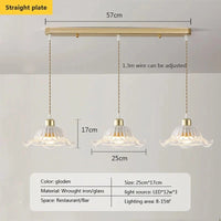 Suspension en verre haut de gamme pour restaurants | Marco Lucetti 3 assiettes longues / Chine