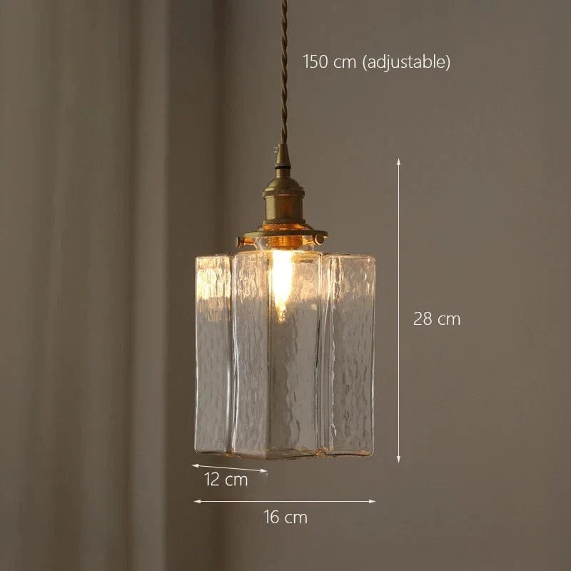 Suspension en verre japonais haut de gamme | Marco Lucetti C / Pas d'ampoule