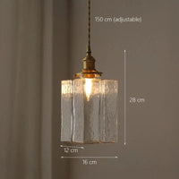 Suspension en verre japonais haut de gamme | Marco Lucetti C / Pas d'ampoule