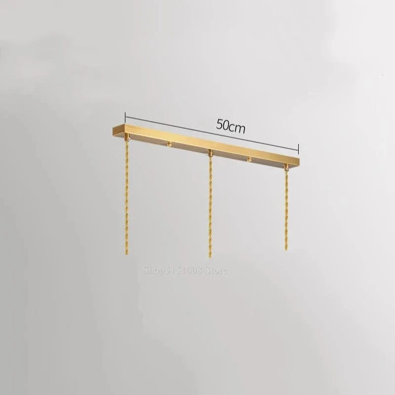 Suspension en verre LED au design moderne et épuré. | Marco Lucetti 3 têtes parties B