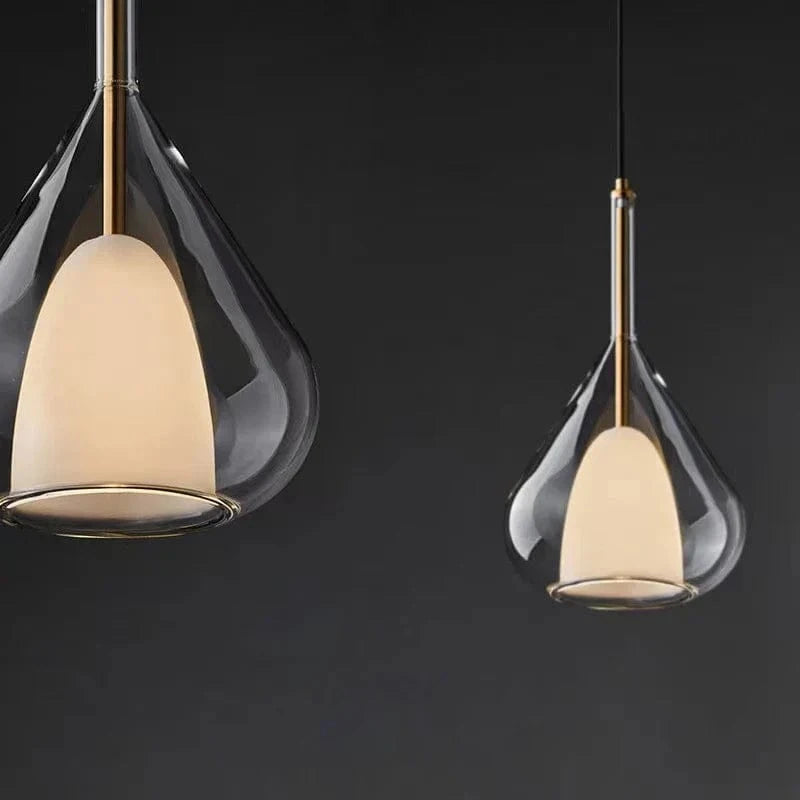 Suspension en verre LED moderne - Élégance Luxueuse | Marco Lucetti