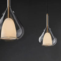 Suspension en verre LED moderne - Élégance Luxueuse | Marco Lucetti