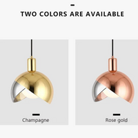 Suspension LED nordique en verre royal