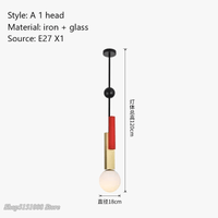 Suspension en verre LED nordique art moderne - Design créatif pour un intérieur élégant | Marco Lucetti