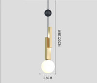 Suspension en verre LED nordique art moderne - Design créatif pour un intérieur élégant | Marco Lucetti Or A