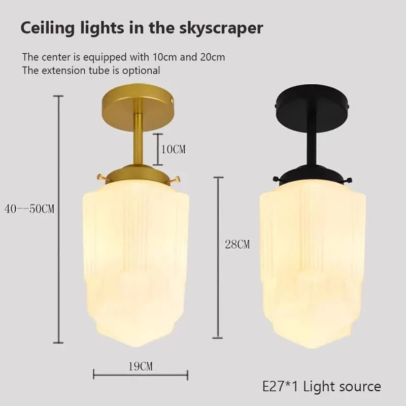 Suspension en verre LED Vintage | Marco Lucetti